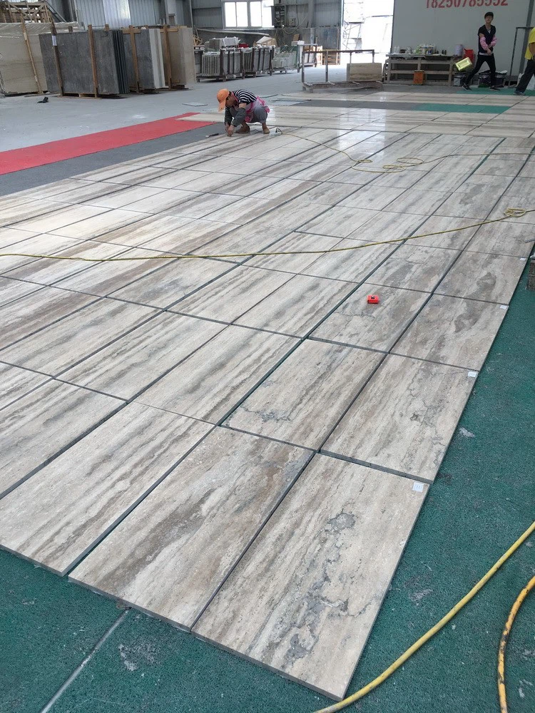 Silver travertine 1.8cm tiles