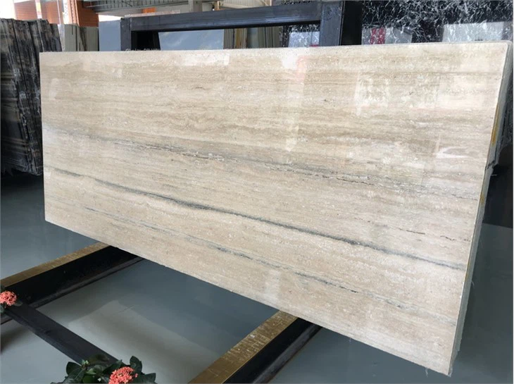 Silver Travertine Slabs