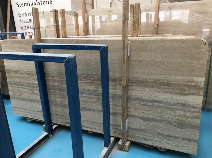 Silver Travertine Slabs